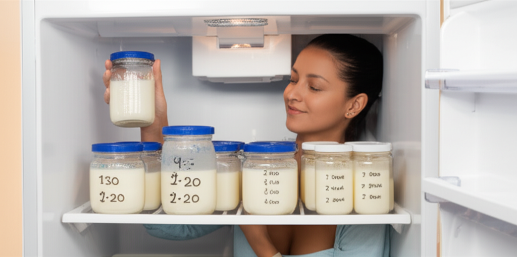 Frascos para Armazenamento de Leite - Armazene o leite materno de forma segura e prática.